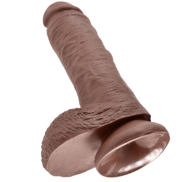 KING COCK - 8" PENE REALÍSTICO MARRÓN 20.3 CM - CandyHot - Foto 5