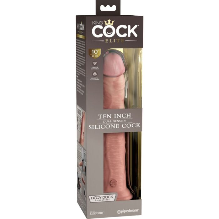 KING COCK - ÉLITE DILDO REALÍSTICO SILICONA 25.4 CM - CandyHot - Foto 5