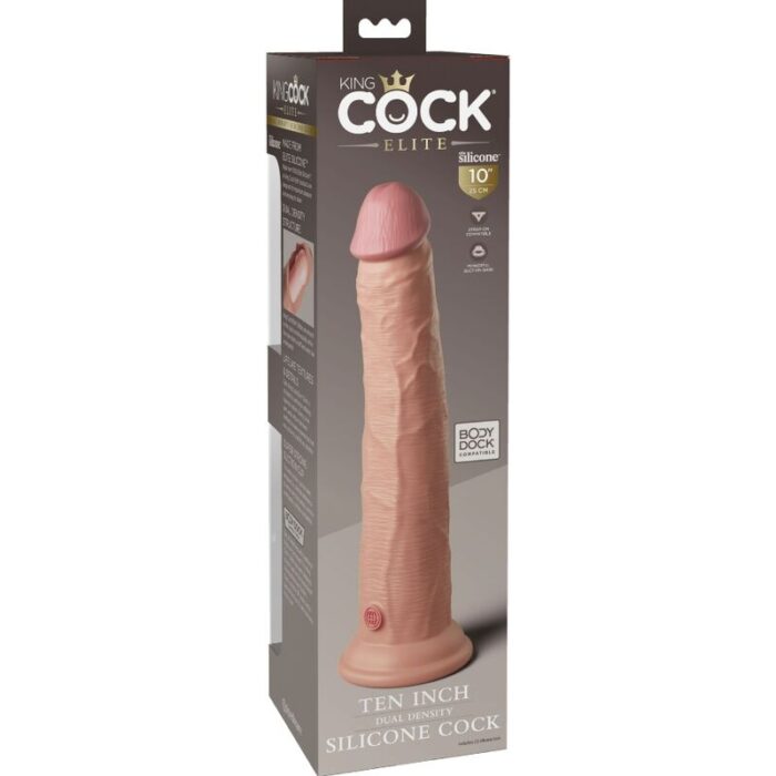 KING COCK - ÉLITE DILDO REALÍSTICO SILICONA 25.4 CM - CandyHot - Foto 6