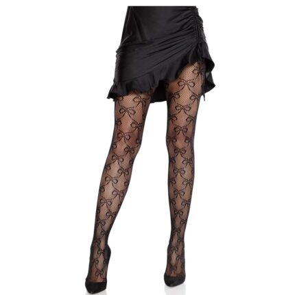LEG AVENUE - MALLAS DE RED CON LAZO NEGRO - CandyHot - Foto 1