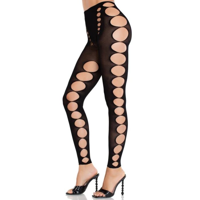 LEG AVENUE - MEDIAS OPACAS SIN TIRANTES Y COSTURAS NEGRO - CandyHot - Foto 2