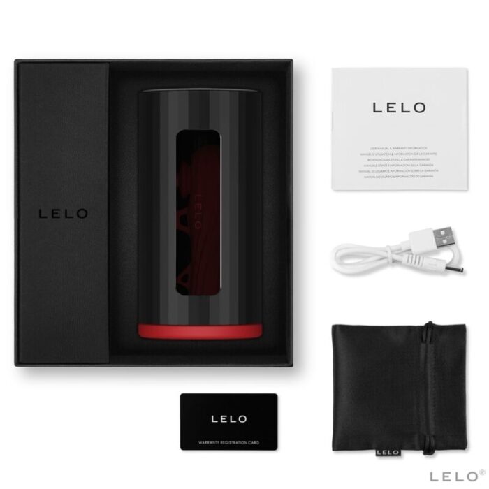 LELO - F1S V2 MASTURBADOR CON TECNOLOGIA SDK ROJO - NEGRO - CandyHot - Foto 4