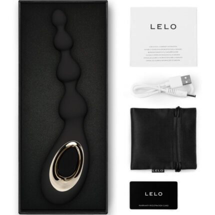 LELO - SORAYA BEADS MASAJEADOR ANAL NEGRO - CandyHot - Foto 2