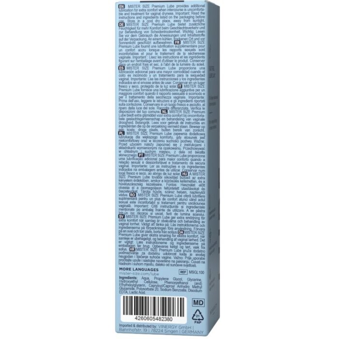 MISTER SIZE - LUBRICANTE PREMIUM 100 ML - CandyHot - Foto 4