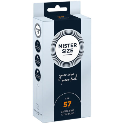 MISTER SIZE - PRESERVATIVOS TALLA L 57 MM (10 UNIDADES) - CandyHot - Foto 1