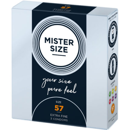 MISTER SIZE - PRESERVATIVOS TALLA L 57 MM (3 UNIDADES) - CandyHot - Foto 2