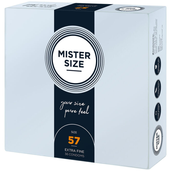 MISTER SIZE - PRESERVATIVOS TALLA L 57 MM (36 UNIDADES) - CandyHot - Foto 2