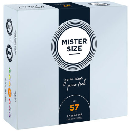 MISTER SIZE - PRESERVATIVOS TALLA L 57 MM (36 UNIDADES) - CandyHot - Foto 1