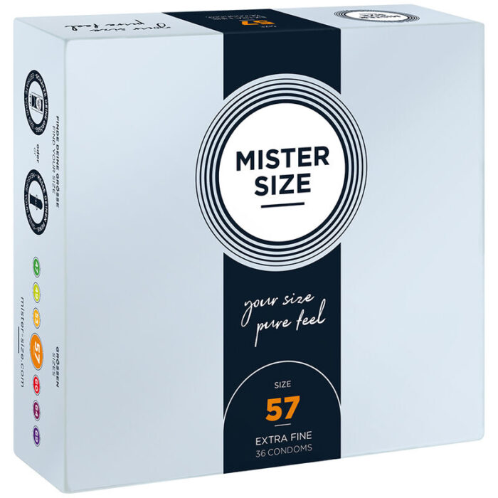 MISTER SIZE - PRESERVATIVOS TALLA L 57 MM (36 UNIDADES) - CandyHot - Foto 1