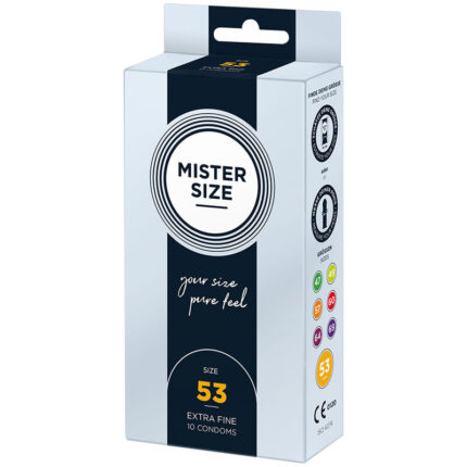 MISTER SIZE - PRESERVATIVOS TALLA M 53 MM (10 UNIDADES) - CandyHot - Foto 2