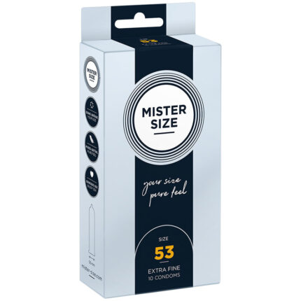 MISTER SIZE - PRESERVATIVOS TALLA M 53 MM (10 UNIDADES) - CandyHot - Foto 1