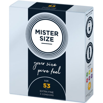 MISTER SIZE - PRESERVATIVOS TALLA M 53 MM (3 UNIDADES) - CandyHot - Foto 2