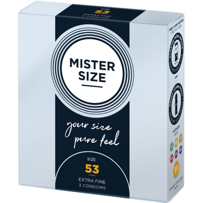 MISTER SIZE - PRESERVATIVOS TALLA M 53 MM (3 UNIDADES) - CandyHot - Foto 2