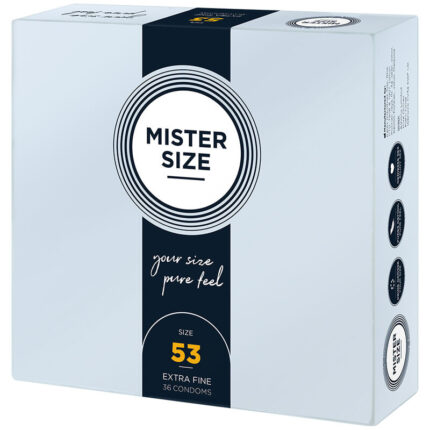 MISTER SIZE - PRESERVATIVOS TALLA M 53 MM (36 UNIDADES) - CandyHot - Foto 2