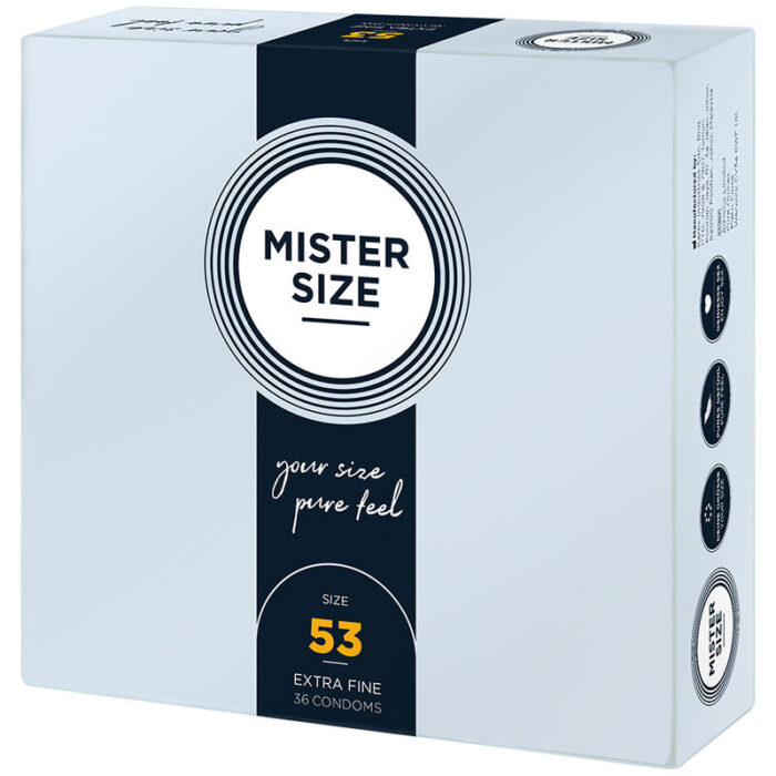 MISTER SIZE - PRESERVATIVOS TALLA M 53 MM (36 UNIDADES) - CandyHot - Foto 2