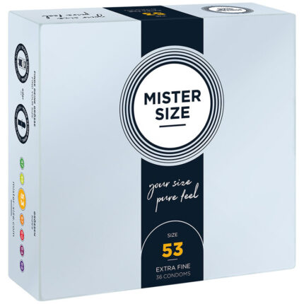 MISTER SIZE - PRESERVATIVOS TALLA M 53 MM (36 UNIDADES) - CandyHot - Foto 1