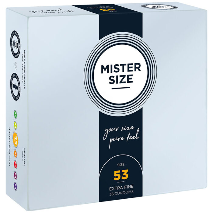 MISTER SIZE - PRESERVATIVOS TALLA M 53 MM (36 UNIDADES) - CandyHot - Foto 1