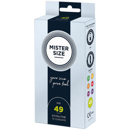 MISTER SIZE - PRESERVATIVOS TALLA S 49 MM (10 UNIDADES) - CandyHot - Foto 2