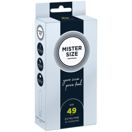 MISTER SIZE - PRESERVATIVOS TALLA S 49 MM (10 UNIDADES) - CandyHot - Foto 1