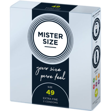 MISTER SIZE - PRESERVATIVOS TALLA S 49 MM (3 UNIDADES) - CandyHot - Foto 2