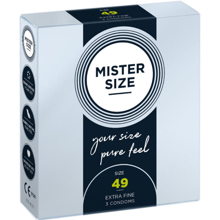 MISTER SIZE - PRESERVATIVOS TALLA S 49 MM (3 UNIDADES) - CandyHot - Foto 1