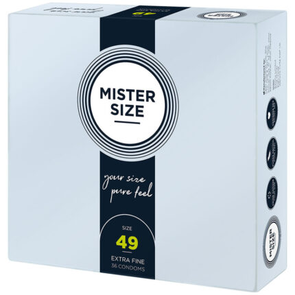 MISTER SIZE - PRESERVATIVOS TALLA S 49 MM (36 UNIDADES) - CandyHot - Foto 2