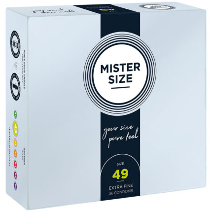 MISTER SIZE - PRESERVATIVOS TALLA S 49 MM (36 UNIDADES) - CandyHot - Foto 1