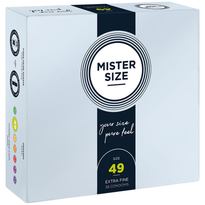 MISTER SIZE - PRESERVATIVOS TALLA S 49 MM (36 UNIDADES) - CandyHot - Foto 1