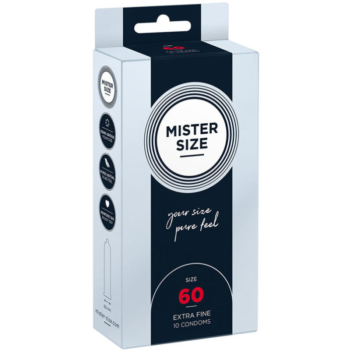 MISTER SIZE - PRESERVATIVOS TALLA XL 60 MM (10 UNIDADES) - CandyHot - Foto 1