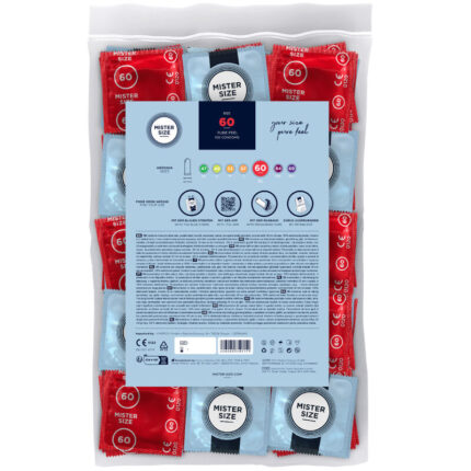 MISTER SIZE - PRESERVATIVOS TALLA XL 60 MM (100 UNIDADES) - CandyHot - Foto 2