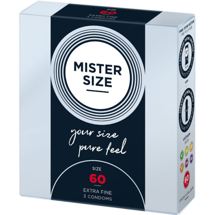 MISTER SIZE - PRESERVATIVOS TALLA XL 60 MM (3 UNIDADES) - CandyHot - Foto 2