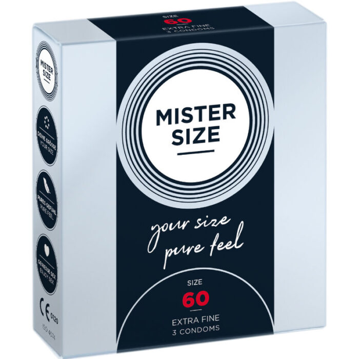 MISTER SIZE - PRESERVATIVOS TALLA XL 60 MM (3 UNIDADES) - CandyHot - Foto 1