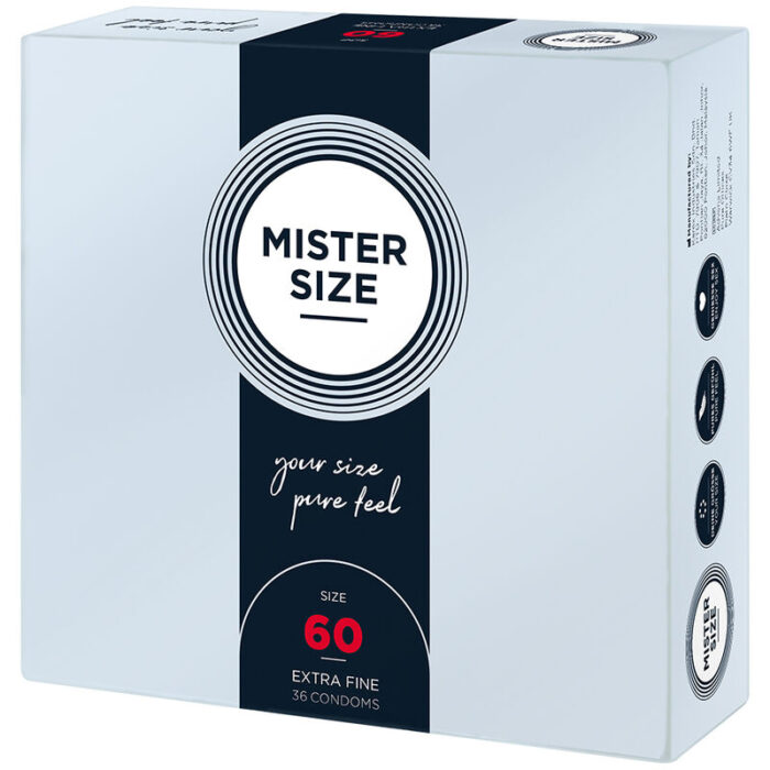 MISTER SIZE - PRESERVATIVOS TALLA XL 60 MM (36 UNIDADES) - CandyHot - Foto 2