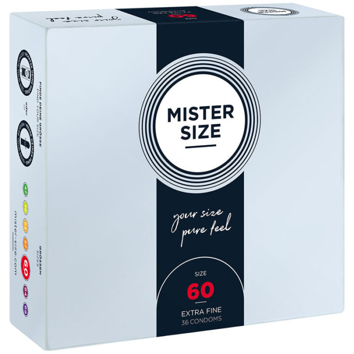 MISTER SIZE - PRESERVATIVOS TALLA XL 60 MM (36 UNIDADES) - CandyHot - Foto 1