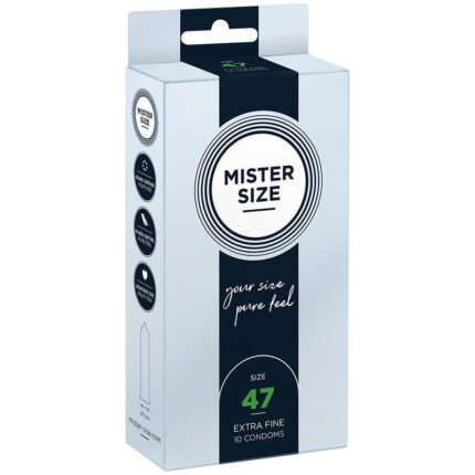 MISTER SIZE - PRESERVATIVOS TALLA XS 47 MM (10 UNIDADES) - CandyHot - Foto 1