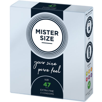 MISTER SIZE - PRESERVATIVOS TALLA XS 47 MM (3 UNIDADES) - CandyHot - Foto 2