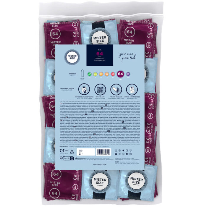 MISTER SIZE - PRESERVATIVOS TALLA XXL 64 MM (100 UNIDADES) - CandyHot - Foto 2