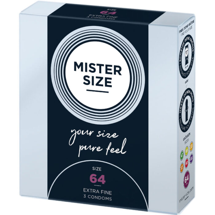 MISTER SIZE - PRESERVATIVOS TALLA XXL 64 MM (3 UNIDADES) - CandyHot - Foto 2