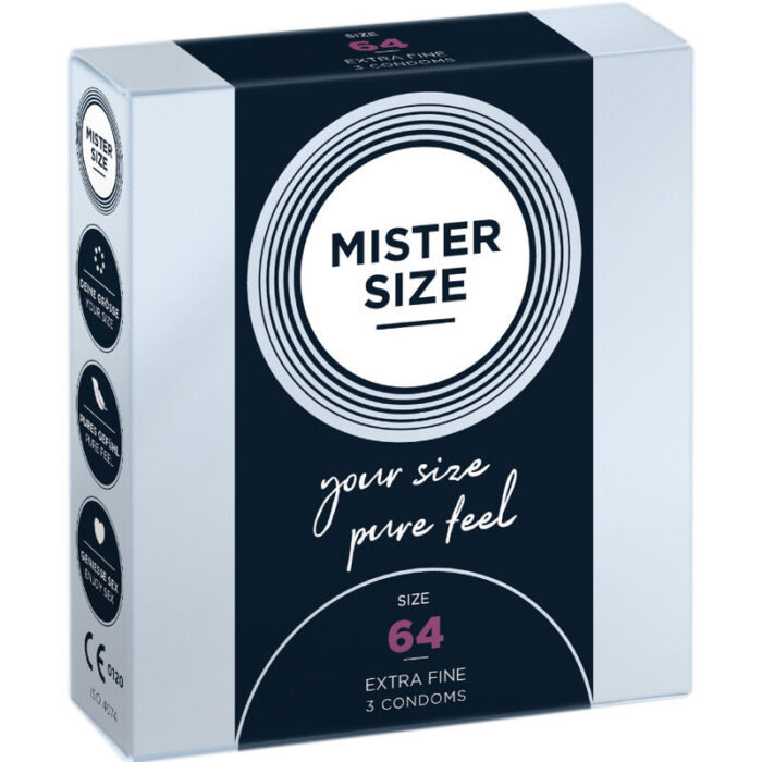 MISTER SIZE - PRESERVATIVOS TALLA XXL 64 MM (3 UNIDADES) - CandyHot - Foto 1