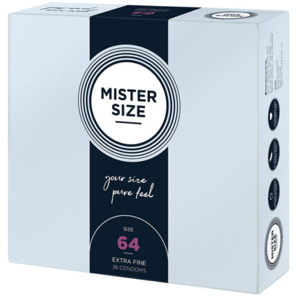 MISTER SIZE - PRESERVATIVOS TALLA XXL 64 MM (36 UNIDADES) - CandyHot - Foto 2