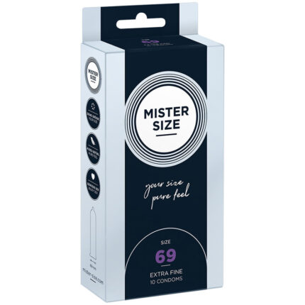 MISTER SIZE - PRESERVATIVOS TALLA XXXL 69 MM (10 UNIDADES) - CandyHot - Foto 1