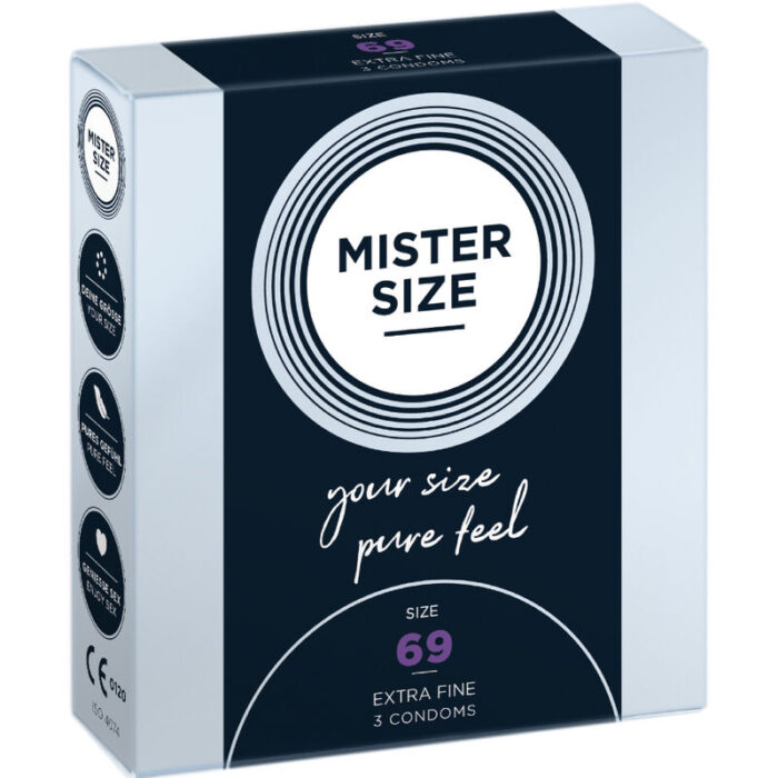 MISTER SIZE - PRESERVATIVOS TALLA XXXL 69 MM (3 UNIDADES) - CandyHot - Foto 1