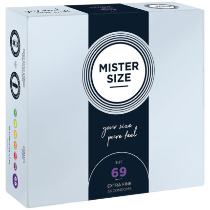 MISTER SIZE - PRESERVATIVOS TALLA XXXL 69 MM (36 UNIDADES) - CandyHot - Foto 1