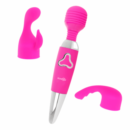 MORESSA - ODILON WAND POTENTE MOTOR MAS DOS CABEZALES PREMIUM SILICONE RECARGABLE - CandyHot - Foto 2