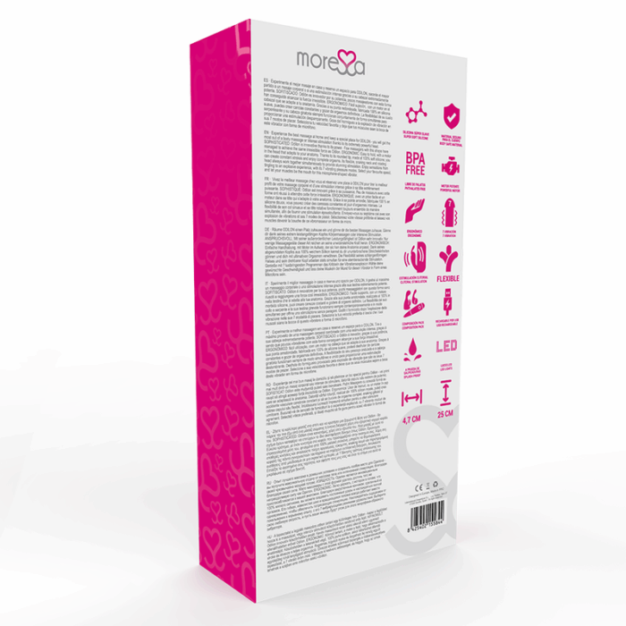 MORESSA - ODILON WAND POTENTE MOTOR MAS DOS CABEZALES PREMIUM SILICONE RECARGABLE - CandyHot - Foto 4