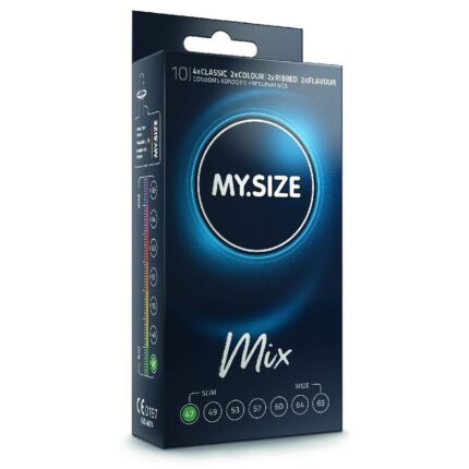 MY SIZE - MIX PRESERVATIVOS 47 MM 10 UNIDADES - CandyHot - Foto 1