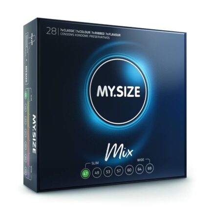 MY SIZE - MIX PRESERVATIVOS 47 MM 28 UNIDADES - CandyHot - Foto 1