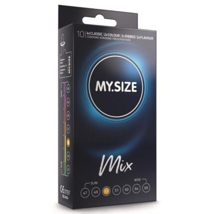 MY SIZE - MIX PRESERVATIVOS 53 MM 10 UNIDADES - CandyHot - Foto 1
