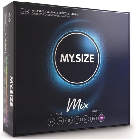 MY SIZE - MIX PRESERVATIVOS 69 MM 28 UNIDADES - CandyHot - Foto 1