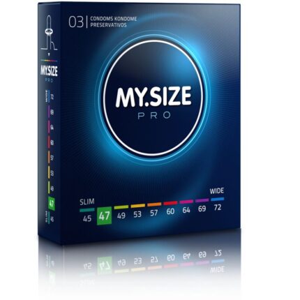 MY SIZE - PRO PRESERVATIVOS 47 MM 3 UNIDADES - CandyHot - Foto 1